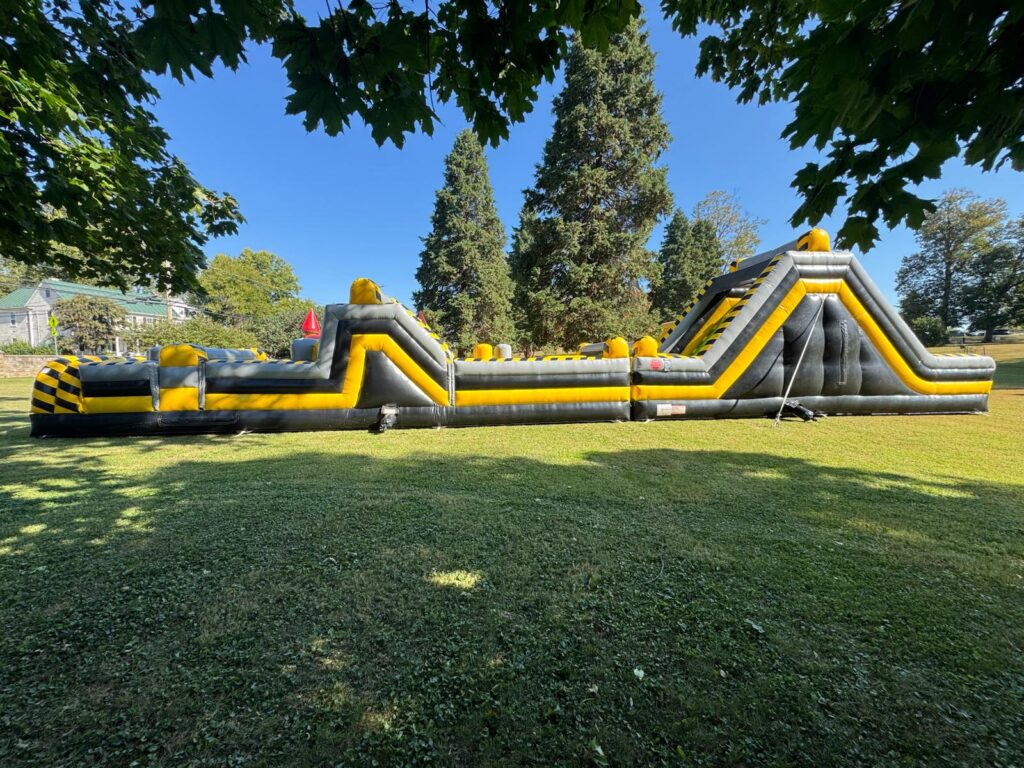 An obstacle course that was rented in Leesburg, Virginia