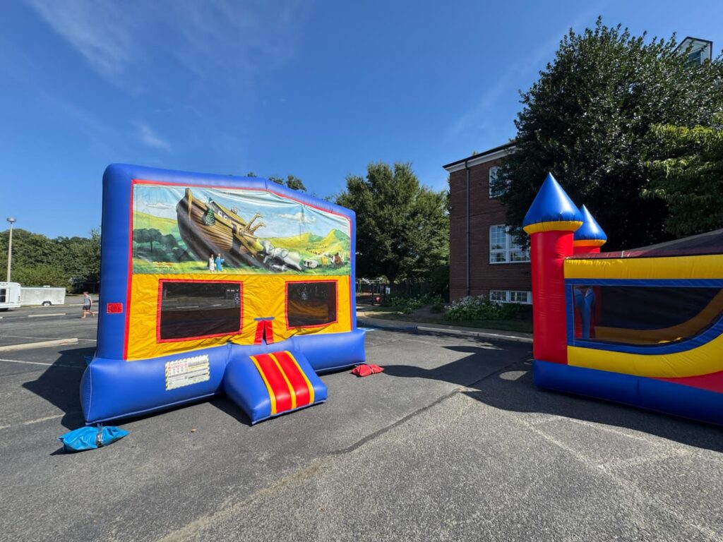 Our themed moon bounces are great on their own or as complementary rentals.